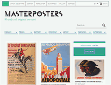 Tablet Screenshot of masterposters.com